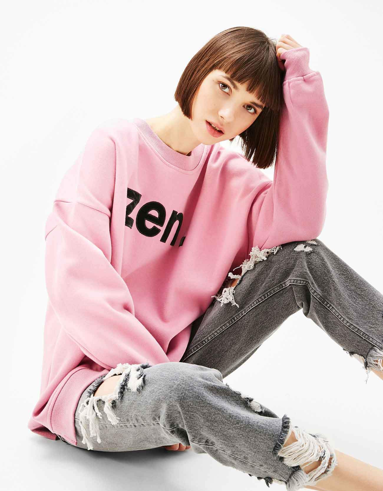 T-shirt and jeans